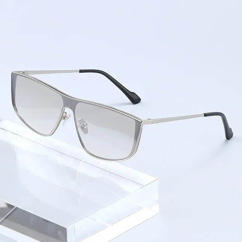 2025 New Large Frame Sunglasses Men Fashion Aviator Style Street Style Sunglasses Optional Lenses UV400 Sun Glasses Goggles