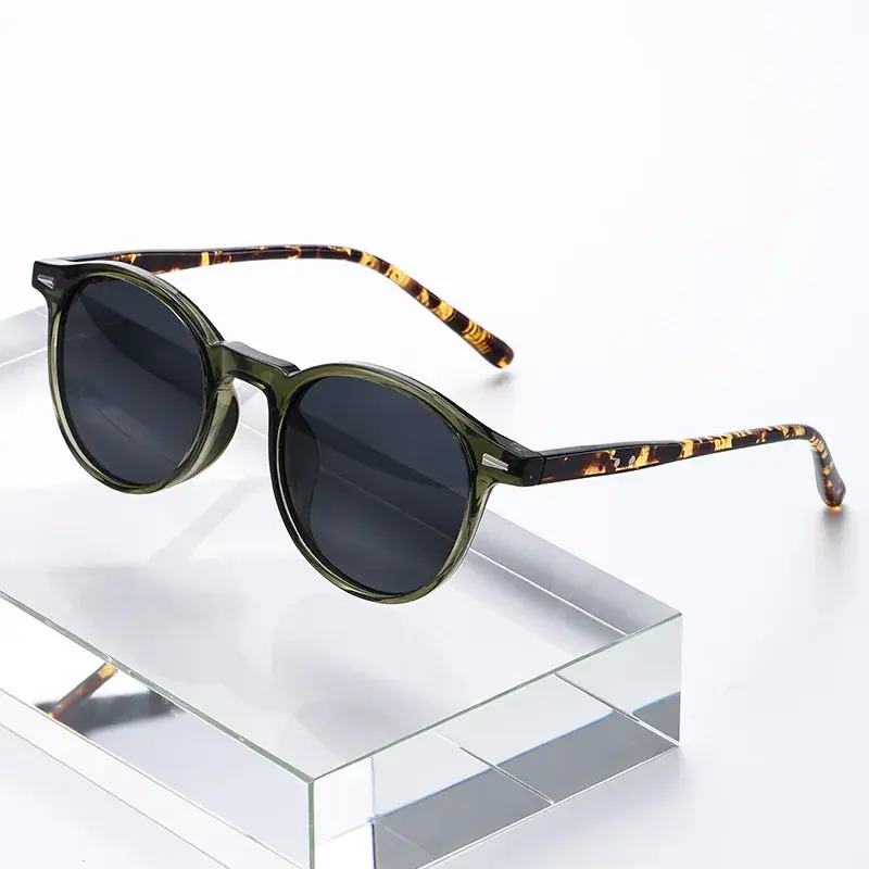 Retro Small Round Frame Sunglasses for Men and Women Fashion Shades Polygon Women Oval High Quality Travel Eyewear TR90
