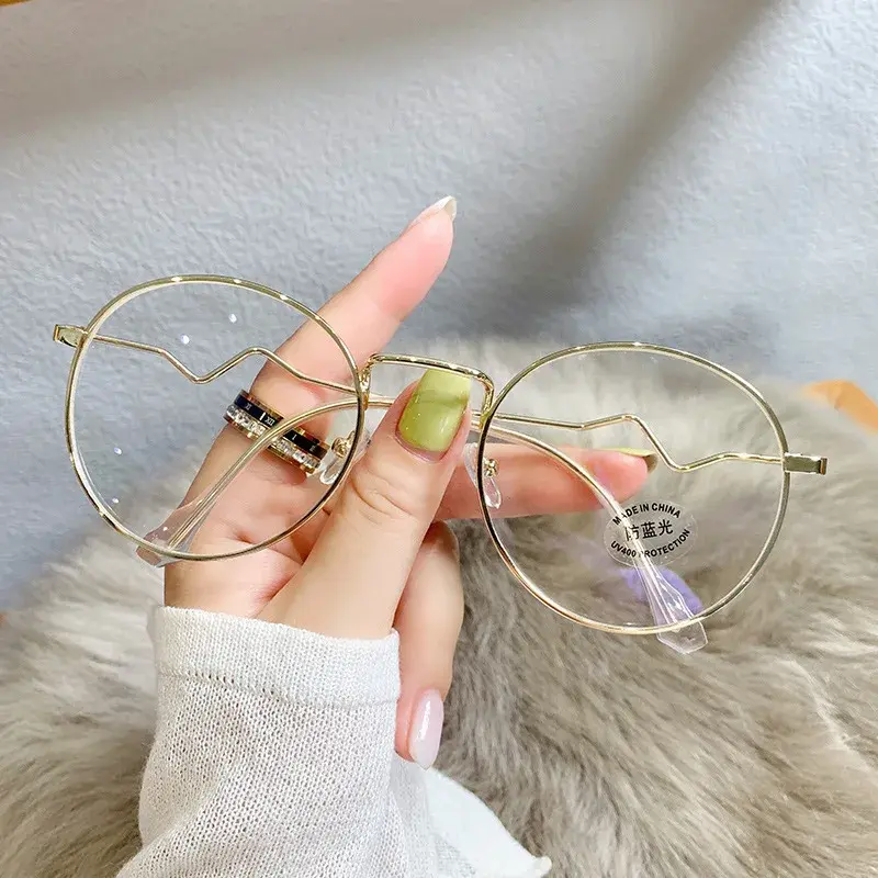 2023 New Anti-blue Light Myopia Glasses Women Fashion Large Frame Myopia Finished Eyeglasses Women Short-sighted Eyewear