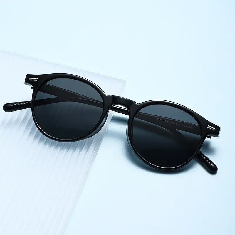 Retro Small Round Frame Sunglasses for Men and Women Fashion Shades Polygon Women Oval High Quality Travel Eyewear TR90