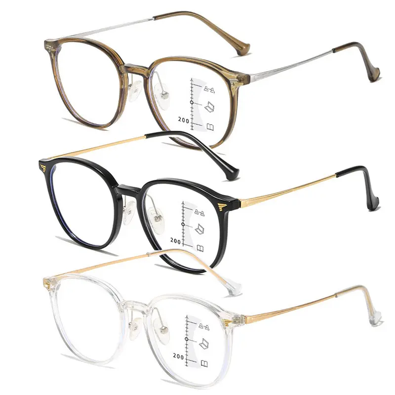 2024 New Ultra Light Multifocal Reading Glasses High-definition Presbyopia Glasses for Women Anti Blue Light Far Sight Glasses