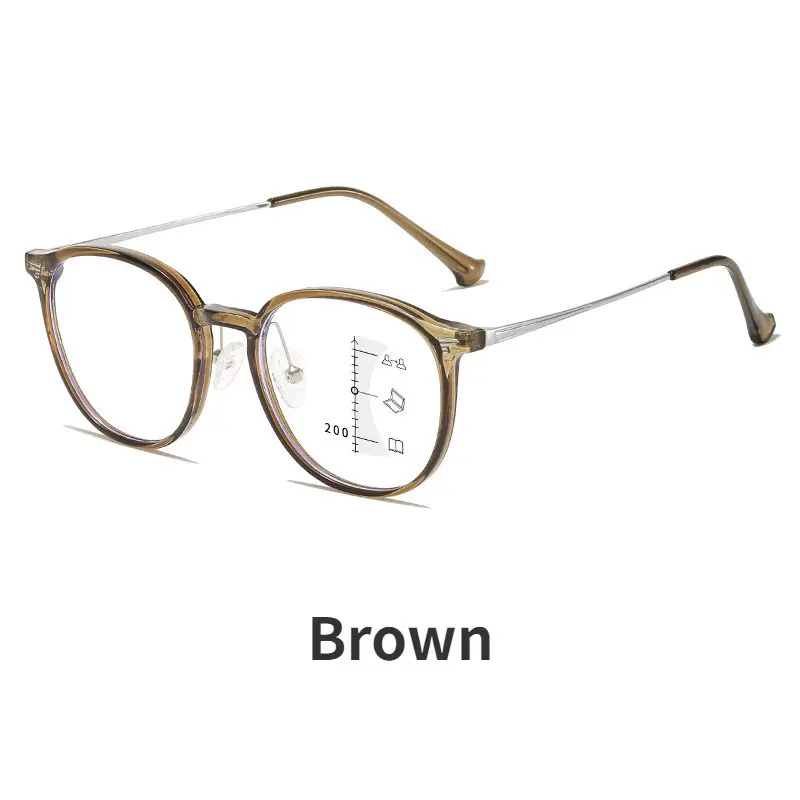 2024 New Ultra Light Multifocal Reading Glasses High-definition Presbyopia Glasses for Women Anti Blue Light Far Sight Glasses