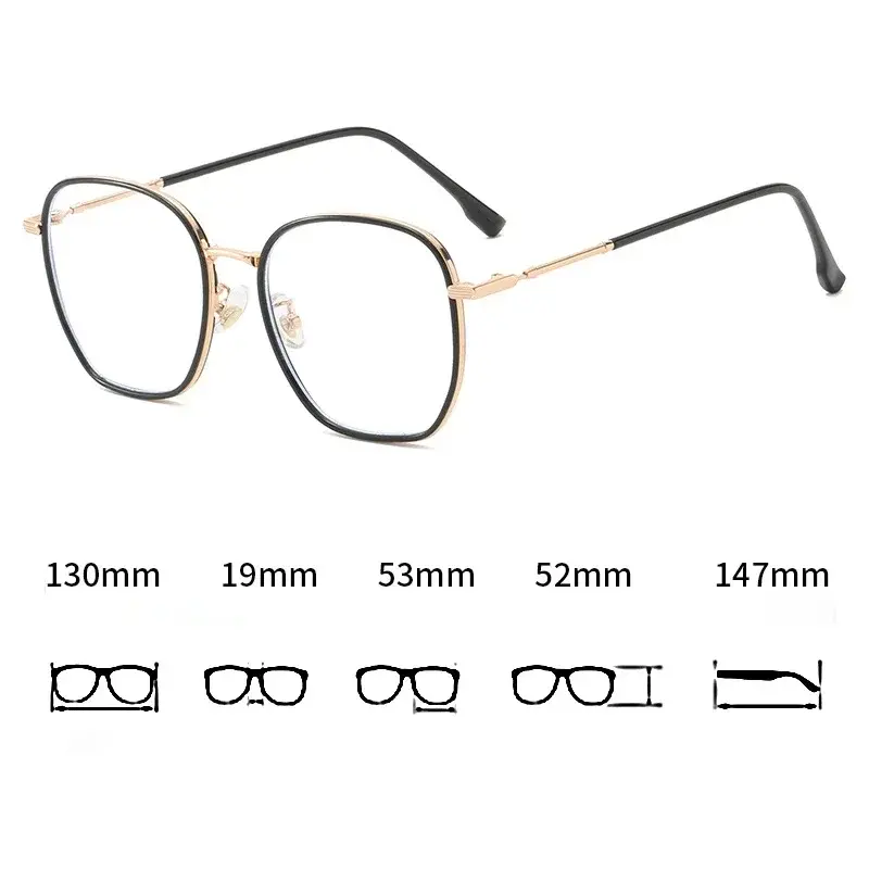 Ultra Light Large Frame Myopia Glasses for Women Trendy Anti Blue Light Lime Green Near Sight Glasses Vintage Oversize Eyewear