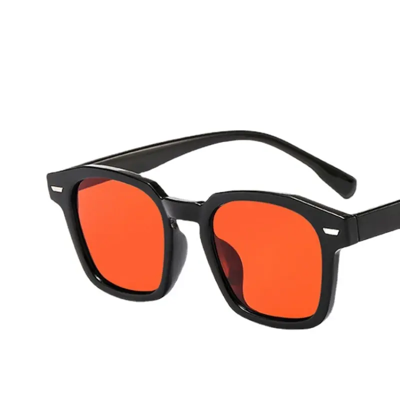 2024 Retro Korean Cat Eye Women Square Sunglasses Trendy Summer Fashion Goggles Ocean Film Ladies Outdoor UV400 Sunglasses