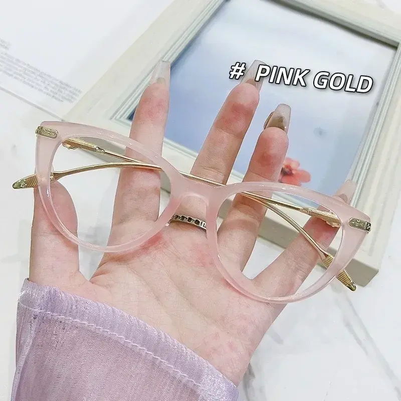New Large Frame Cat's Eye Presbyopia Glasses Fashion Ultra-light Women's HD Anti-blue Light Reading Glasses Women's Eyepieces