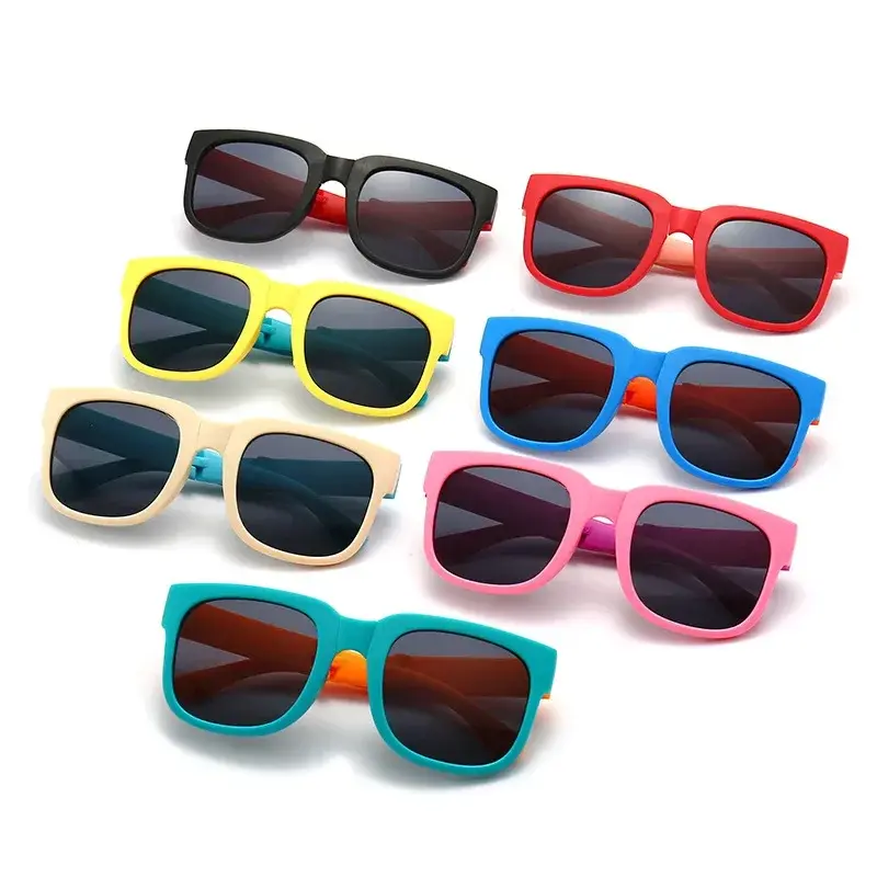 Sun Protection Polarizing Sunglasses Foldable Children's Sunglasses Boys and Girls Personality Outdoor UV Protection Sunglasses