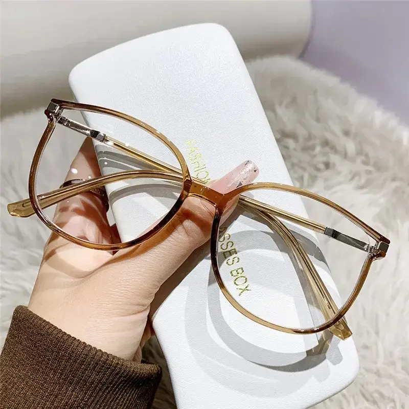 Ultra Light  Anti Blue Light Eyewear New Fashionable Large Frame Presbyopia Glasses Men Women Reading Glasses Casual Eyeglasses