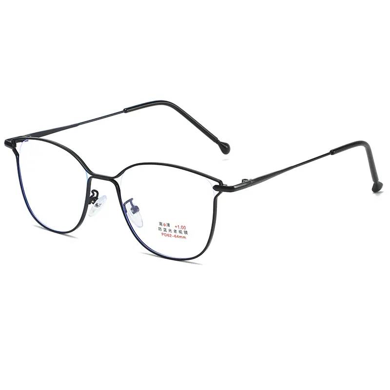 New Korean Version Cat Eye Reading Glasses for Women  Fashion Square Frame HD Presbyopia Glasses Clear Lens Far Sight Glasses