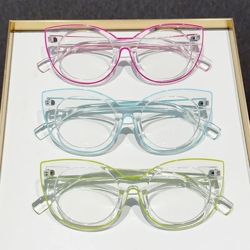 Fashionable Large-frame Cat-eye Presbyopia Glasses High-definition Blue Light Protection Reading Glasses Women's Eyepieces