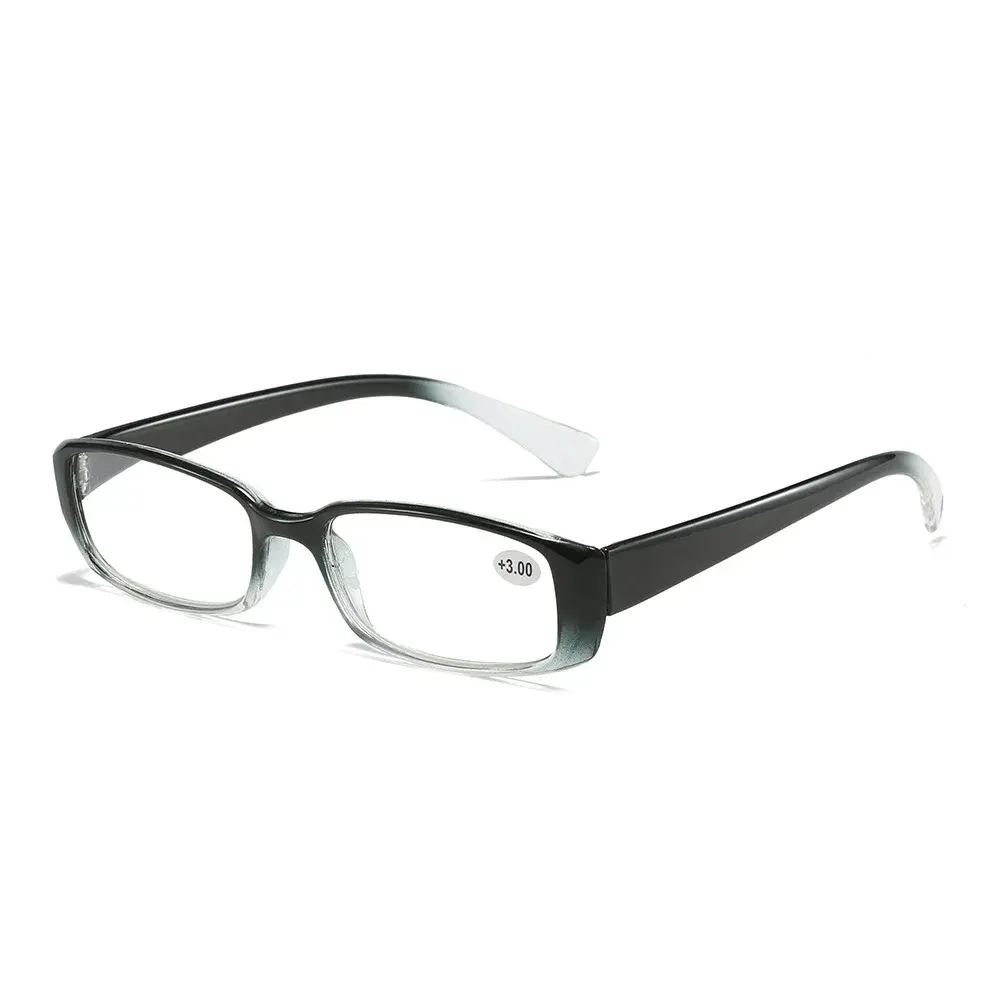 Portable Small Frame Reading Glasses Comfortable Gradient Frame Presbyopia Glasses High-definition Elderly Square Glasses