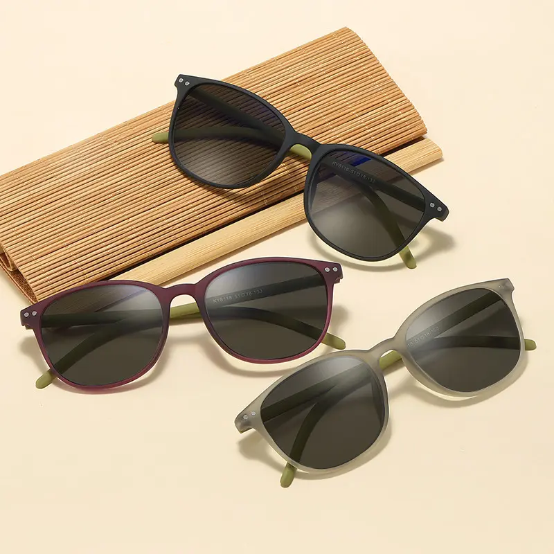 New Fashionable Round Frame Sunglasses for Women Oversized Frame UV Resistant Glasses Trendy Sun Protection for Men Eyewear