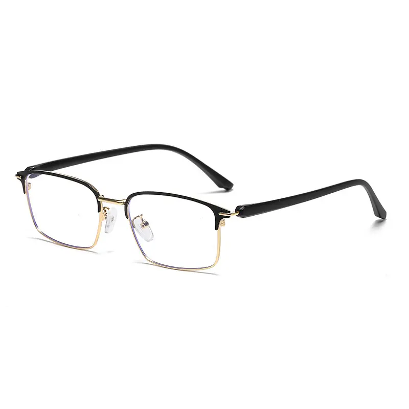 Ultra Light Small Frame Elderly Glasses Business Half Frame Anti Blue Light Presbyopia Glasses High-definition Far Sight Glasses