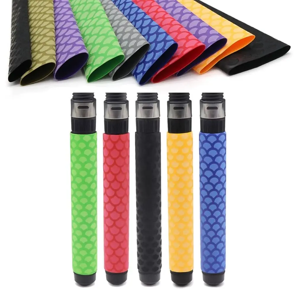 New Non Slip Heat Shrink Tube Insulation Waterproof Heat Shrink Sleeve Fish Scale Pattern Anti-slip Fishing Rod Wrap Electrical