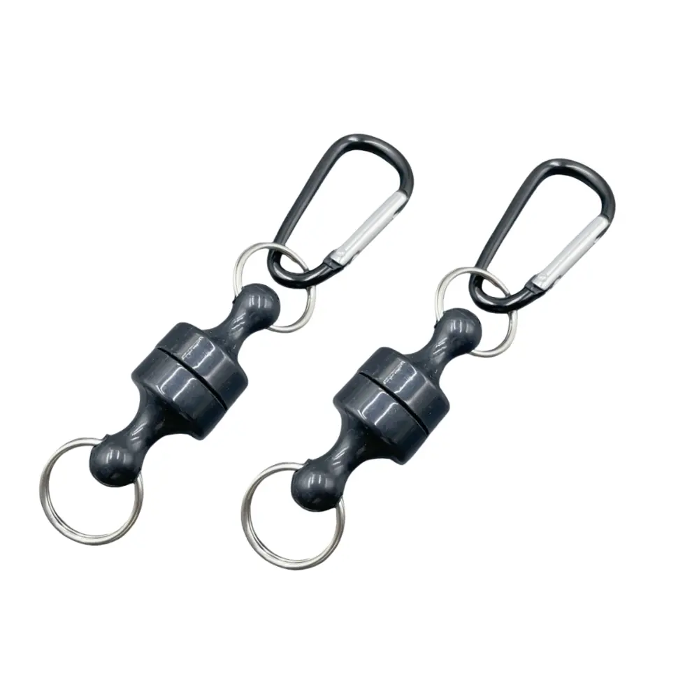 2PCS Magnetic Buckle Fishing Hanging Buckle Wireless Lost Rope Metal Fast Hanging Buckle Strong Magnetic Mountaineering Buckle