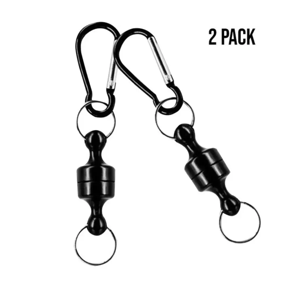 2PCS Magnetic Buckle Fishing Hanging Buckle Wireless Lost Rope Metal Fast Hanging Buckle Strong Magnetic Mountaineering Buckle