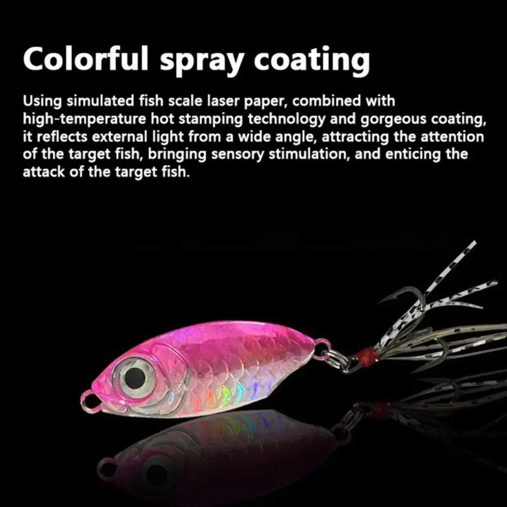7g 10g Metal Saltwater Lure No Jig Hooks Bait Artificial Wobbler Hard Bait Bionic Crankbait Lures Outdoor Fishing Tackle Tools
