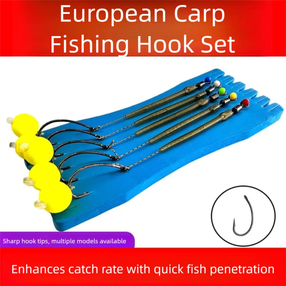 5pcs Flip/Iseni hook Fishing Hair Rigs hook Pesca Ready Made Carp Fishing Hook Size 2#-12# Equipment Carp Rigs fishing lure
