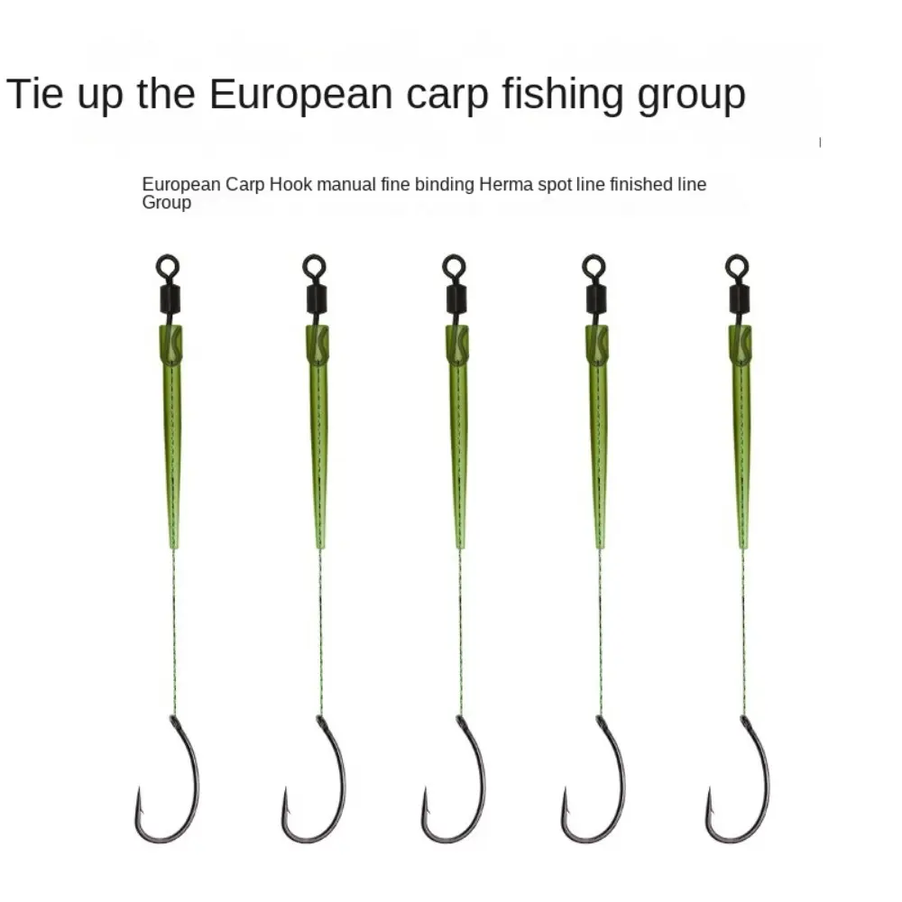5pcs Flip/Iseni hook Fishing Hair Rigs hook Pesca Ready Made Carp Fishing Hook Size 2#-12# Equipment Carp Rigs fishing lure