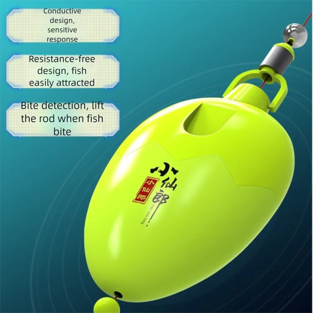 1pc Automatic Bottom Finding Touch Line, No Adjustment Fish Float, Highly Sensitive Float, Eye-catching Fish Float Line Set