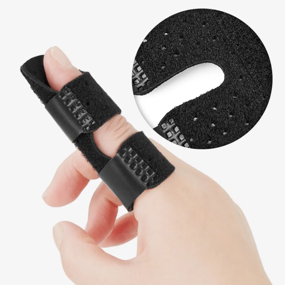 SBR OK Cloth Aluminum Strip Finger Splint Black Blue Nude Grey Adjustable Index Finger Support Straightener Corrector