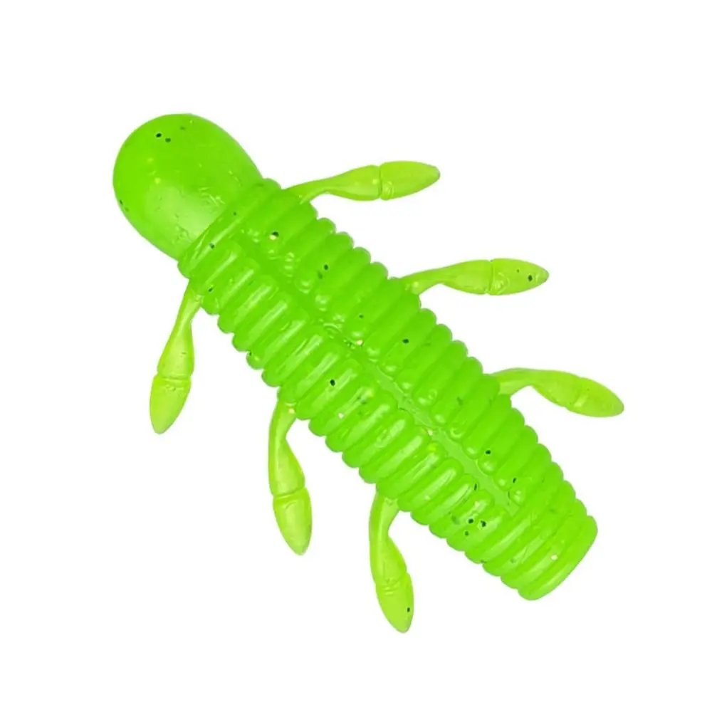 6PCS New TPE Fishing Soft Lures 5.5cm Black Green Pink Artificial Lures Soft Floating Minnow Baits Fishing