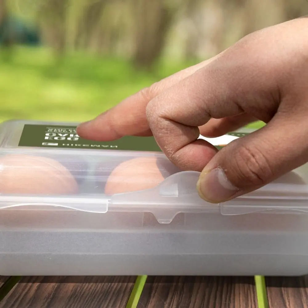 New Can Hold 6 Eggs Mini Eggs Holder with Fixed Handle Plastic Eggs Storage Box Camping Eggs Carriers Outdoor Tool Box