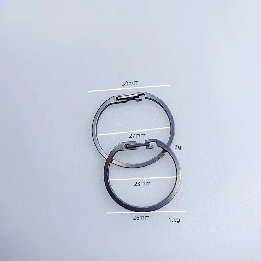 Super Lightweight Real Titanium Alloy Keychains Male Creativity Gift Portable Man Car Key Rings Waist Hanging Buckle EDC Tool