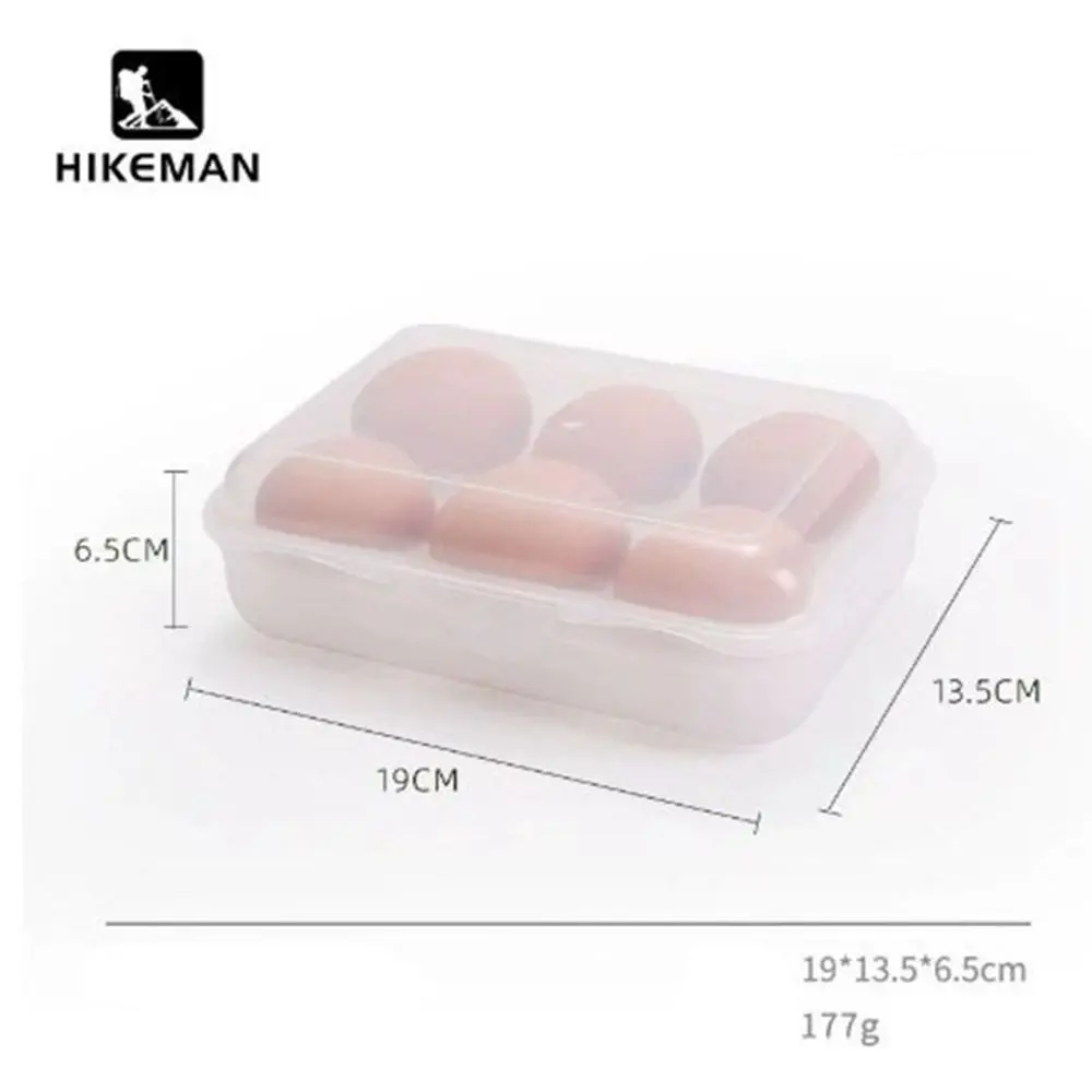 New Can Hold 6 Eggs Mini Eggs Holder with Fixed Handle Plastic Eggs Storage Box Camping Eggs Carriers Outdoor Tool Box