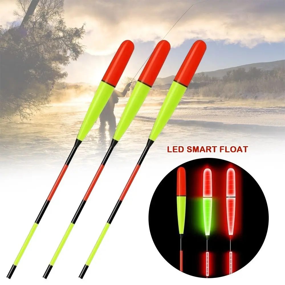 2pcs Bright Light Luminous LED Smart Float Ultra Sensitive Top Mount Electronic Float Super Bright Luminous Float Night Fishing