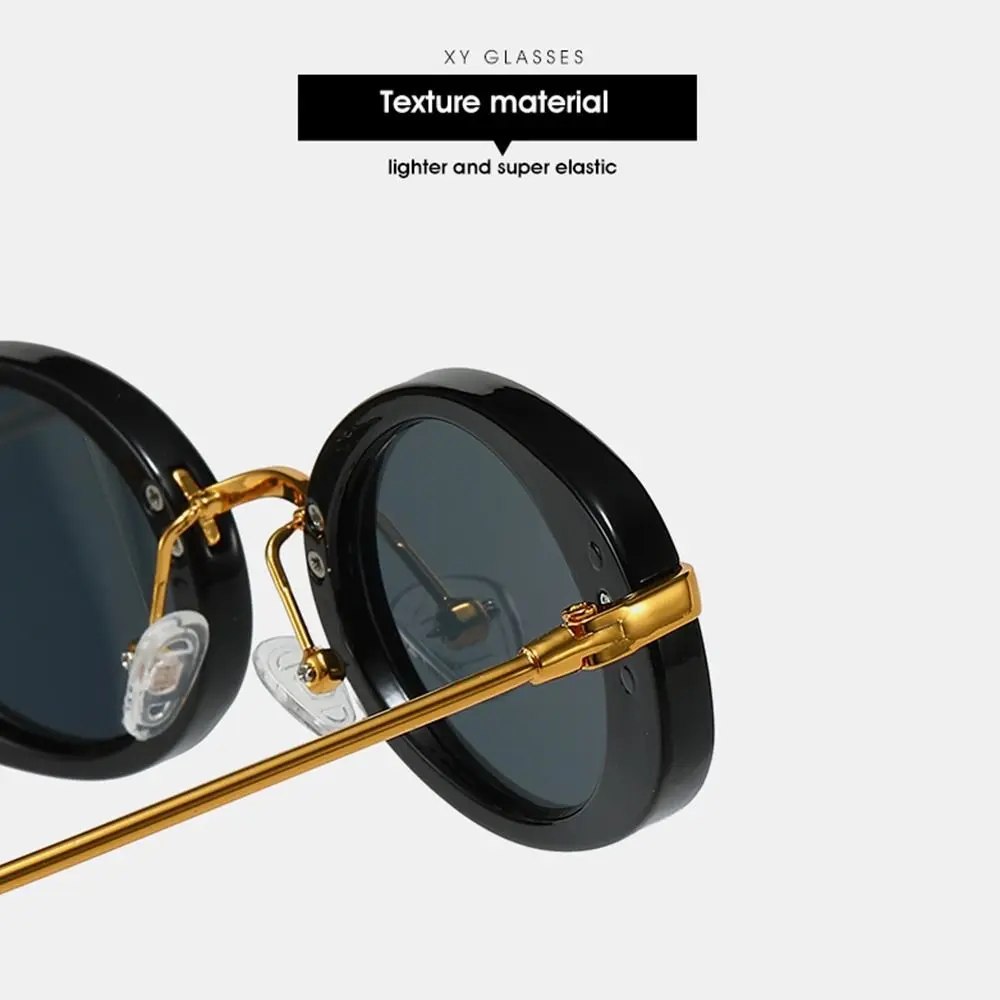 Retro Oval Sunglasses UV Protection Trendy Fashion Small Frame Sunglasses Beachwear Driving Summer Shades for Women & Men