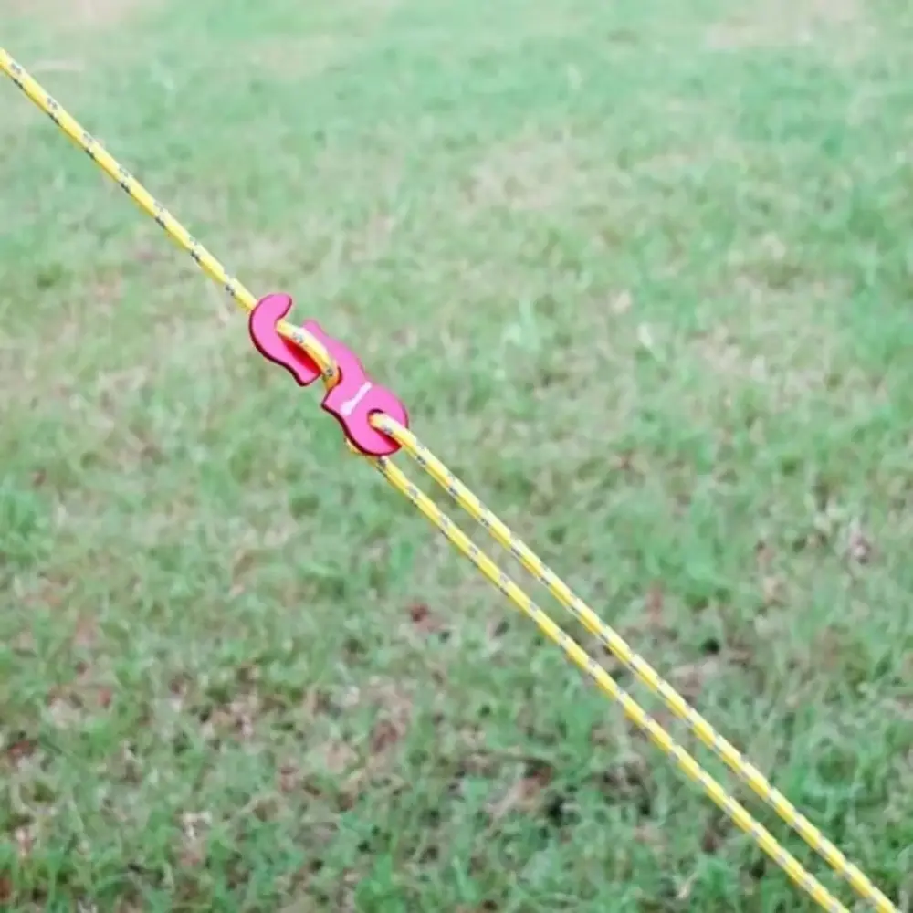 4pcs Length 3m Nylon Tent Wind Rope Buckle with Tensioners Cord Adjuster Windproof Rope Buckle Reflective Rope