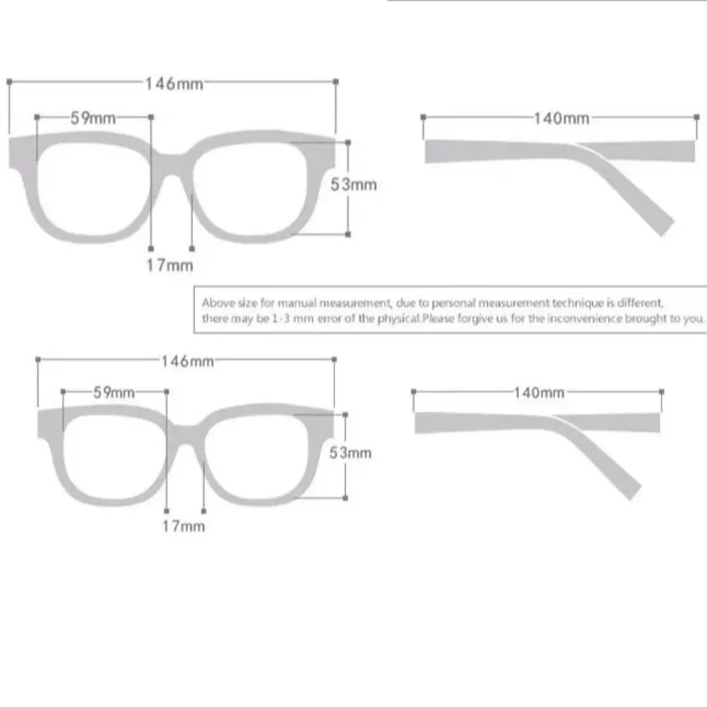 2025 New Fashion Eyeware Small Rectangle Men Women Vintage Femme Travel Eyeglasses Oculos De Sol Vision Driving Goggle UV400