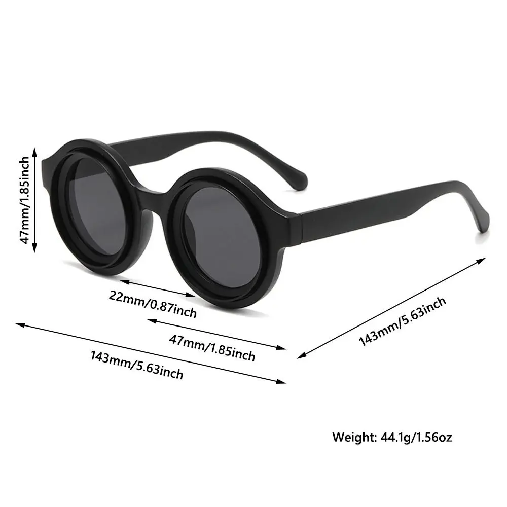 Trendy Retro Round Sunglasses Vintage Hip Hop Punk Shades Cool Street Sun Glasses for Men