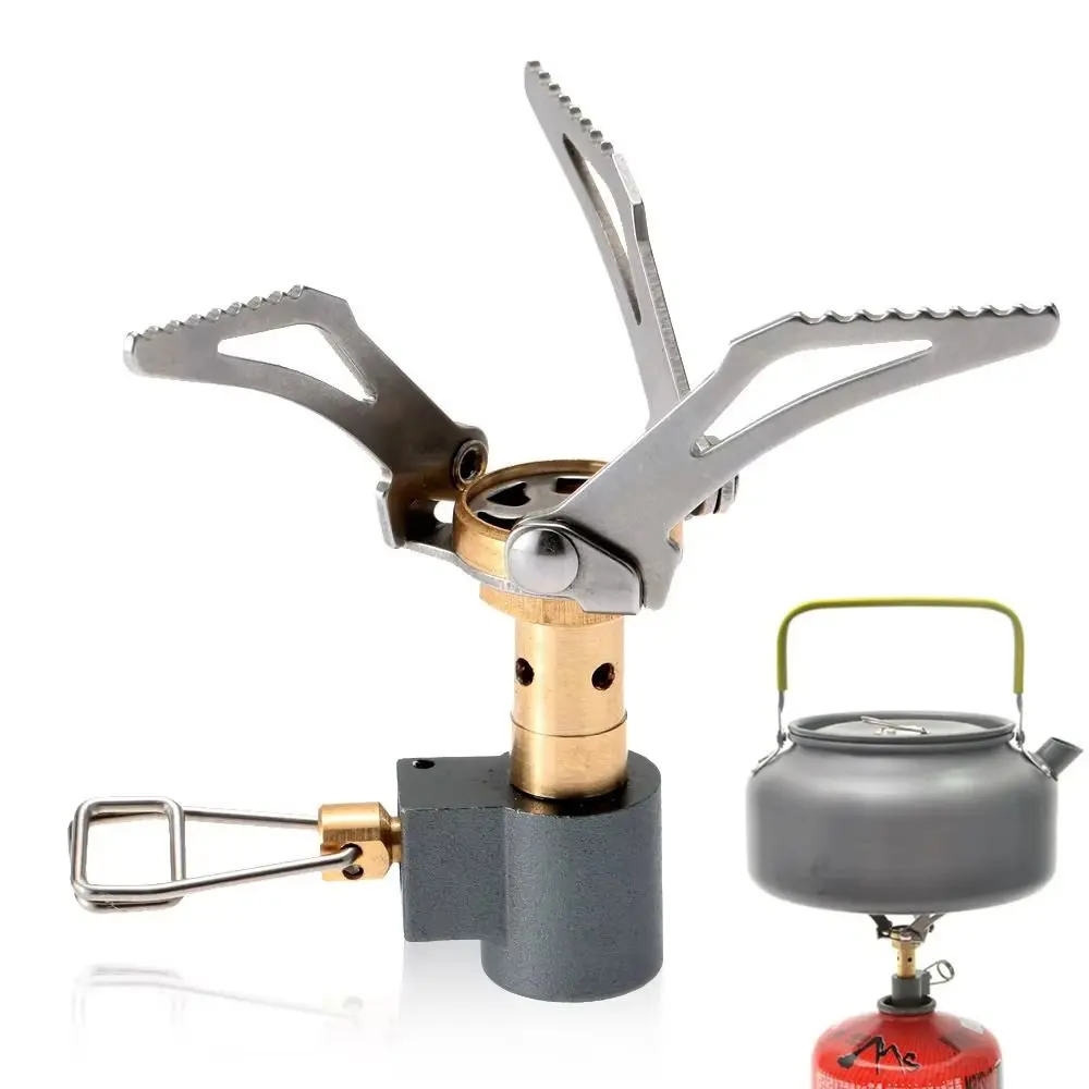 Portable Folding Gas Stove Burner All-in-one Mini Camping Burner High Quality Durable Foldable Furance Head For Picnic Cooker