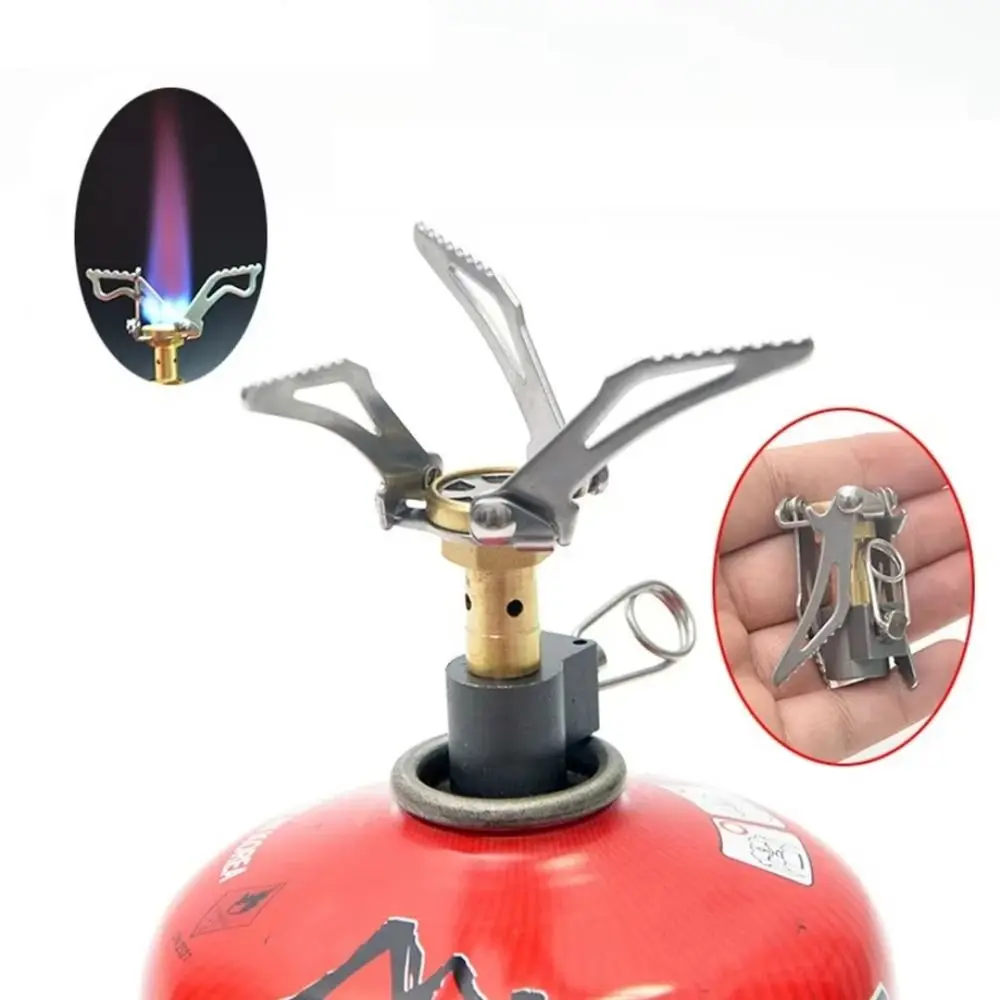 Portable Folding Gas Stove Burner All-in-one Mini Camping Burner High Quality Durable Foldable Furance Head For Picnic Cooker