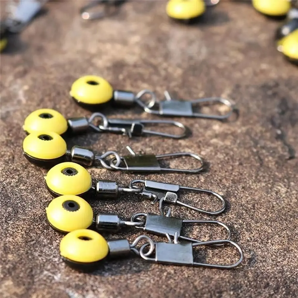 20Pcs/Set High-speed Fishing Float Bobber Stop 32mm Sea Saltwater Fishing Connector Plastic Metal Swivel Space Beads Stopper