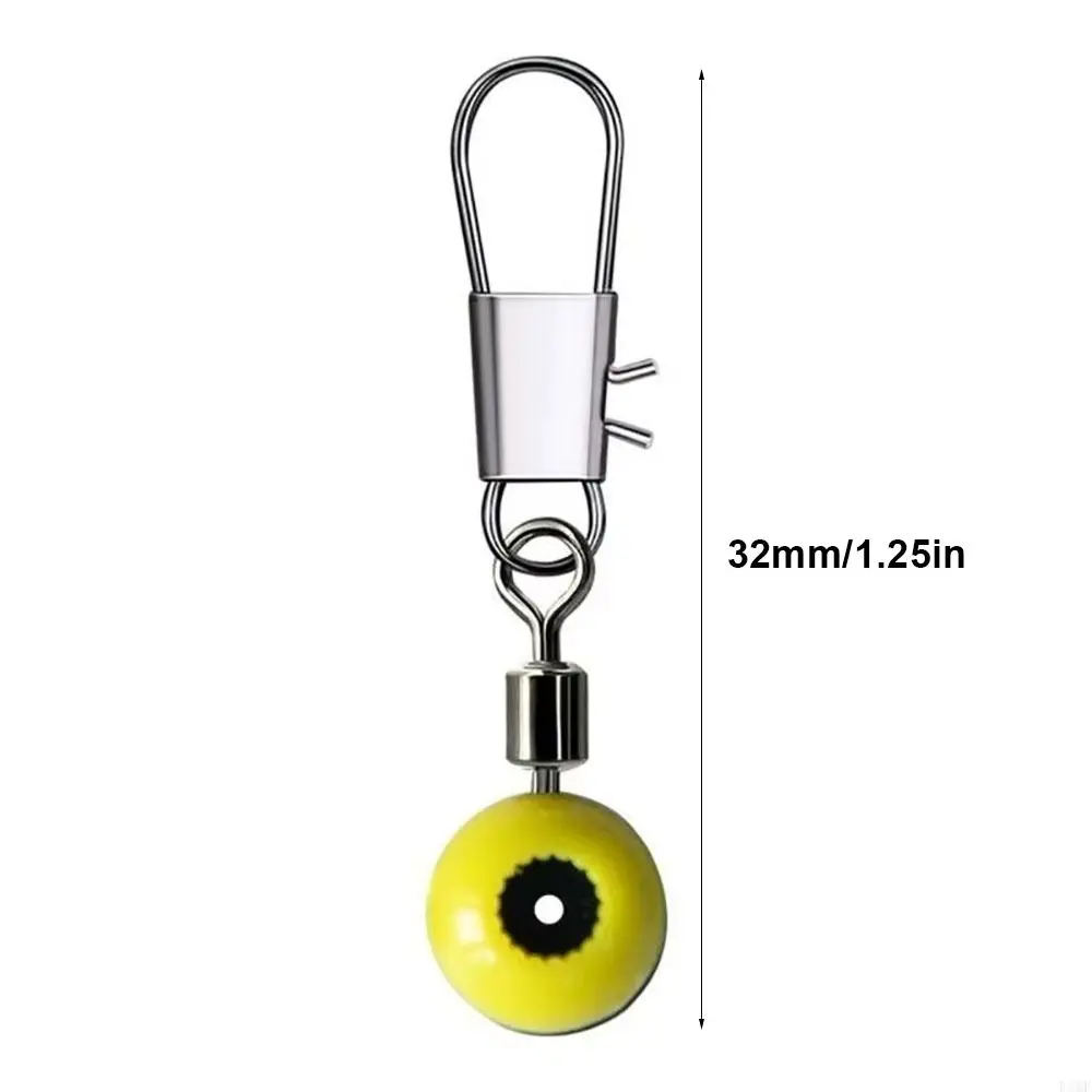 20Pcs/Set High-speed Fishing Float Bobber Stop 32mm Sea Saltwater Fishing Connector Plastic Metal Swivel Space Beads Stopper