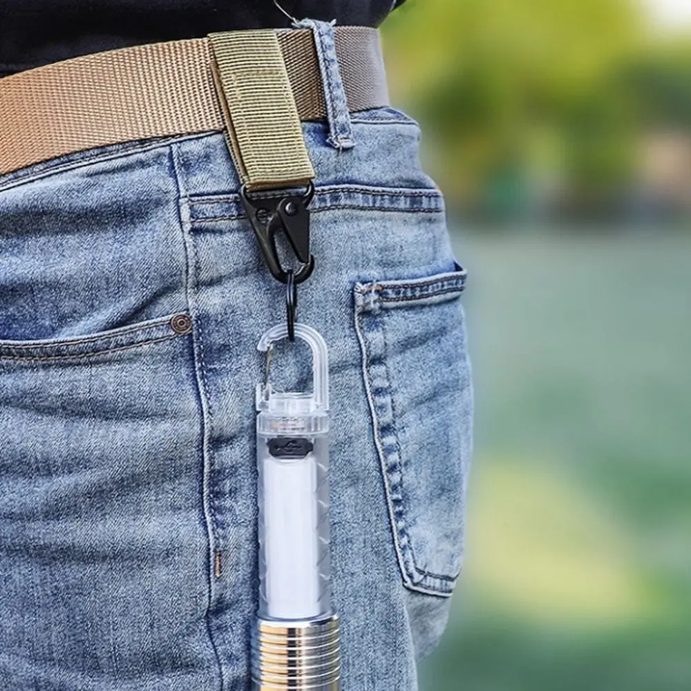 2sets Multifunctional Waist Belt Eagle Mouth Buckle Nylon 3 Colors Webbing Backpack Hanger Buckle Waist Belt Buckle Hooks