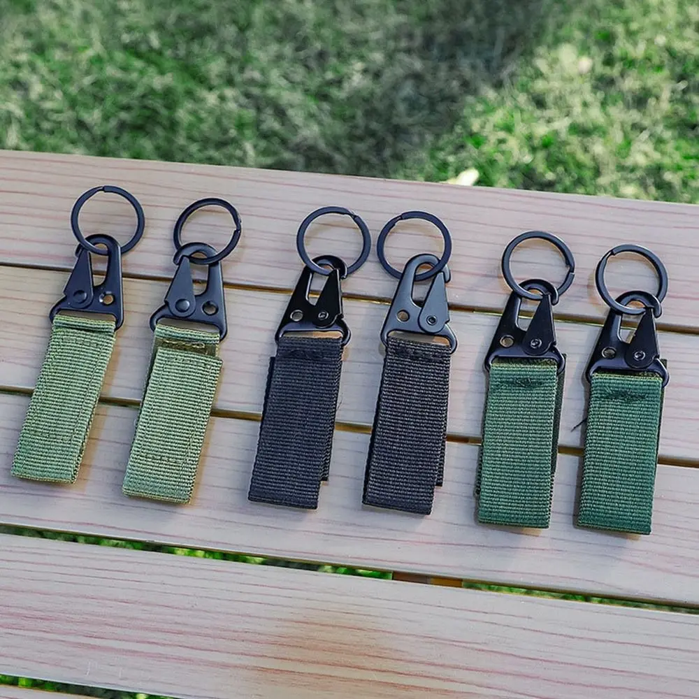 2sets Multifunctional Waist Belt Eagle Mouth Buckle Nylon 3 Colors Webbing Backpack Hanger Buckle Waist Belt Buckle Hooks