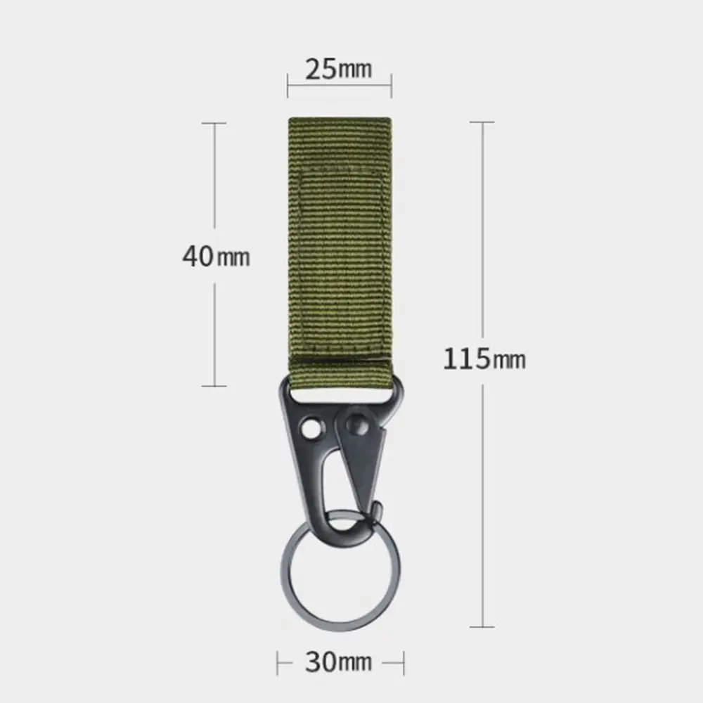 2sets Multifunctional Waist Belt Eagle Mouth Buckle Nylon 3 Colors Webbing Backpack Hanger Buckle Waist Belt Buckle Hooks