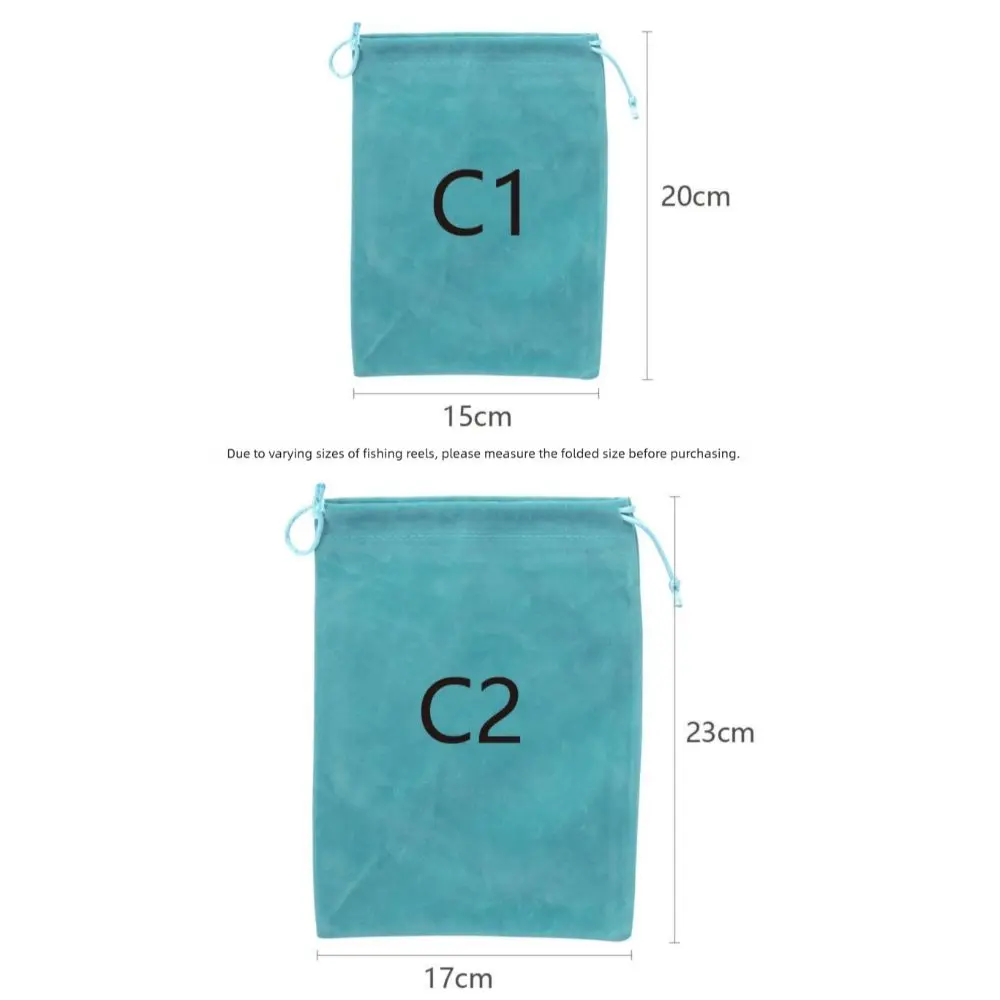 Storage Bag Portable Fishing Tackle Accessories Drawstring S M L Fishing Reel Bag Wheel Storage Reel Protect Bag Outdoor