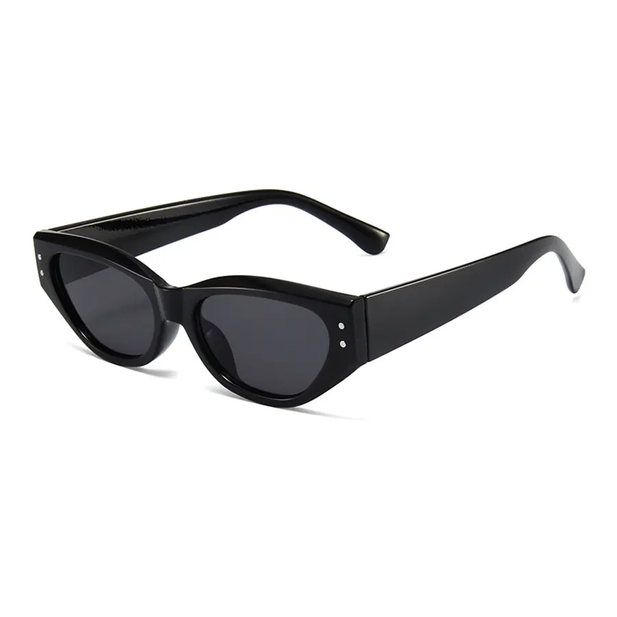 Retro Cat Eye Sunglasses Women Vintage Small Eyewear Women Men Rivet Sun Glasses Female Luxury Brand Eyewear UV400