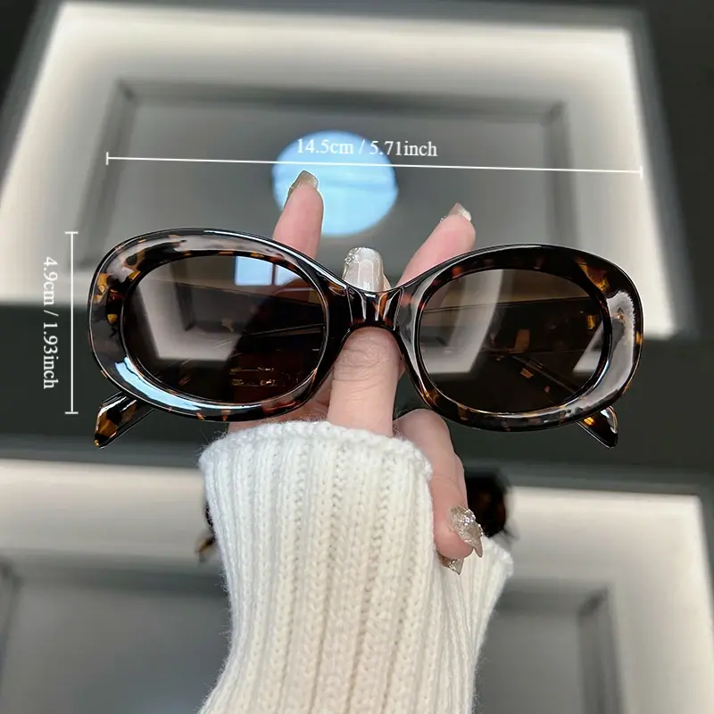 Fashion Oval Round Sunglasses Women Brand Designer Retro Sun Glasses Female Vintage Frame Mirror Outdoor Oculos De Sol