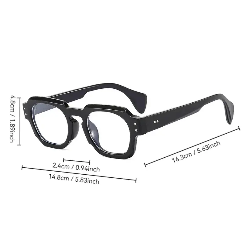Retro Square Glasses Women Men Brand Fashion Vintage Eyeglasses Frame Male Clear Lens Unisex Outdoor Transparent Lens Gafas