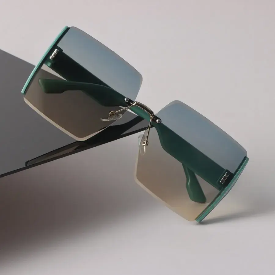 Cool Mirror Square Sunglasses Women Men Designer Sun Glasses Luxury Female Male Casual Colors Oculos De Sol