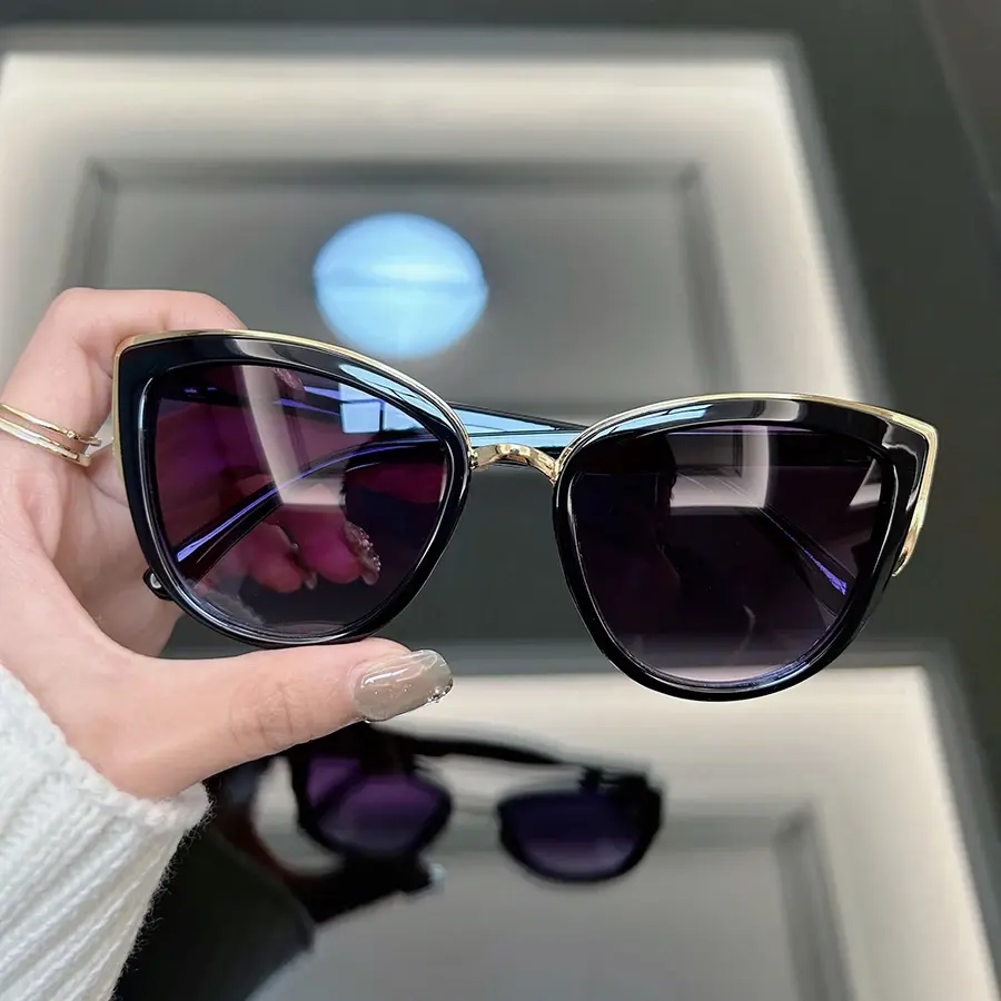 Vintage Cat Eye Sunglasses Women Men Fashion Retro Sun Glasses Female Male Designer Shades Mirror Outdoor Punk Oculos De Sol