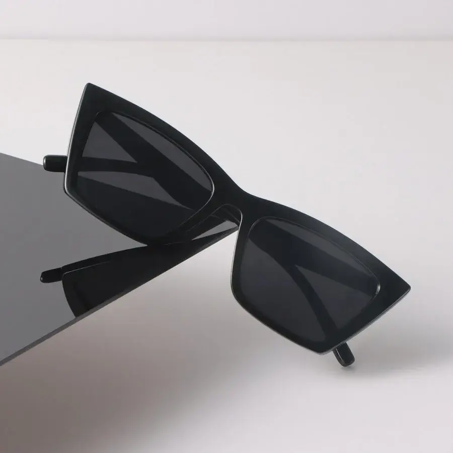 Small Square Sunglasses Women Men Vintage Fashion Female Male Mirror Clear Designer Eyewear Brand Black Sun Glasses