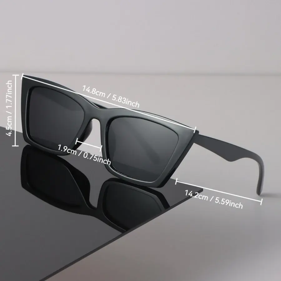 Small Square Sunglasses Women Men Vintage Fashion Female Male Mirror Clear Designer Eyewear Brand Black Sun Glasses