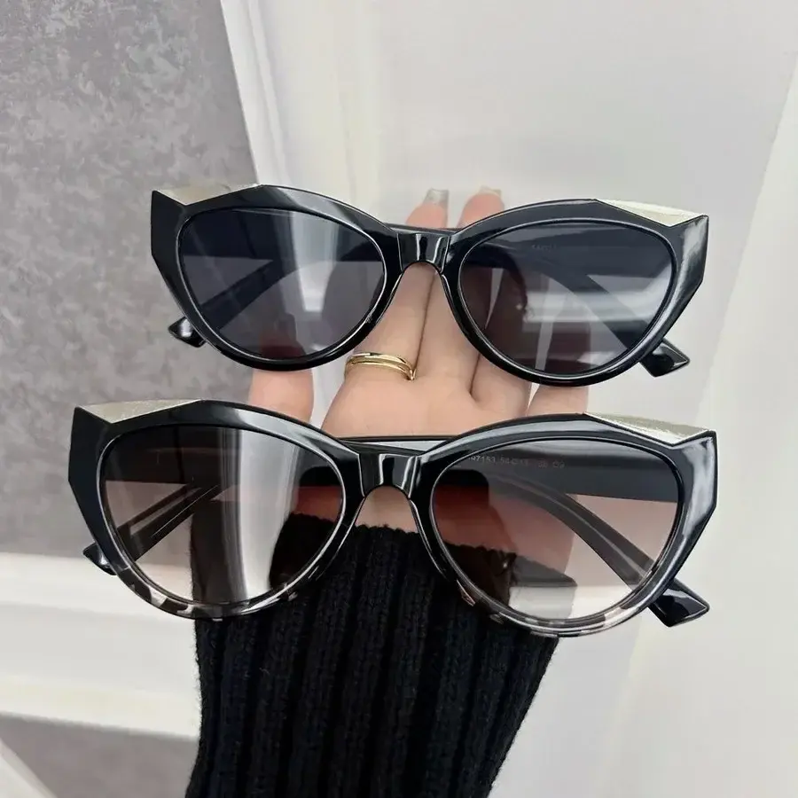 Designer Cat Eye Sunglasses Women Men Vintage Brand Gradient Sun Glasses Female Male Small Frame Retro Oculos De Sol