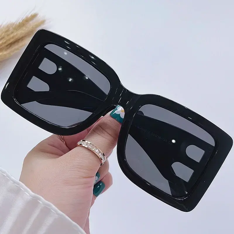 Big Square Luxurious Sunglasses Women Men Brand Designer Fashion Sun Glasses Female Male Casual Punk Mirror Oculos De Sol